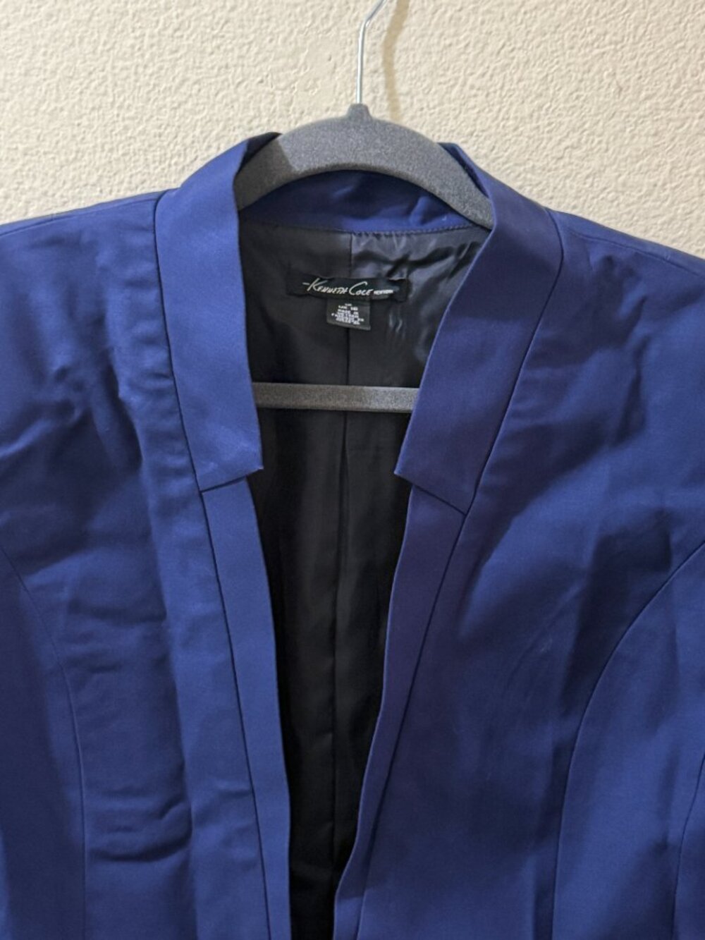Navy Blue Tailored Blazer - Picture 4 of 6